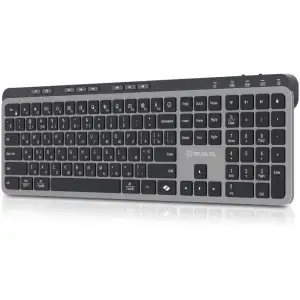 Клавиатура беспроводная REAL-EL RK-737W Black/Grey UA