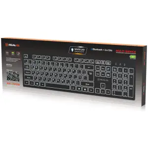 Клавиатура беспроводная REAL-EL RK-725W Black UA