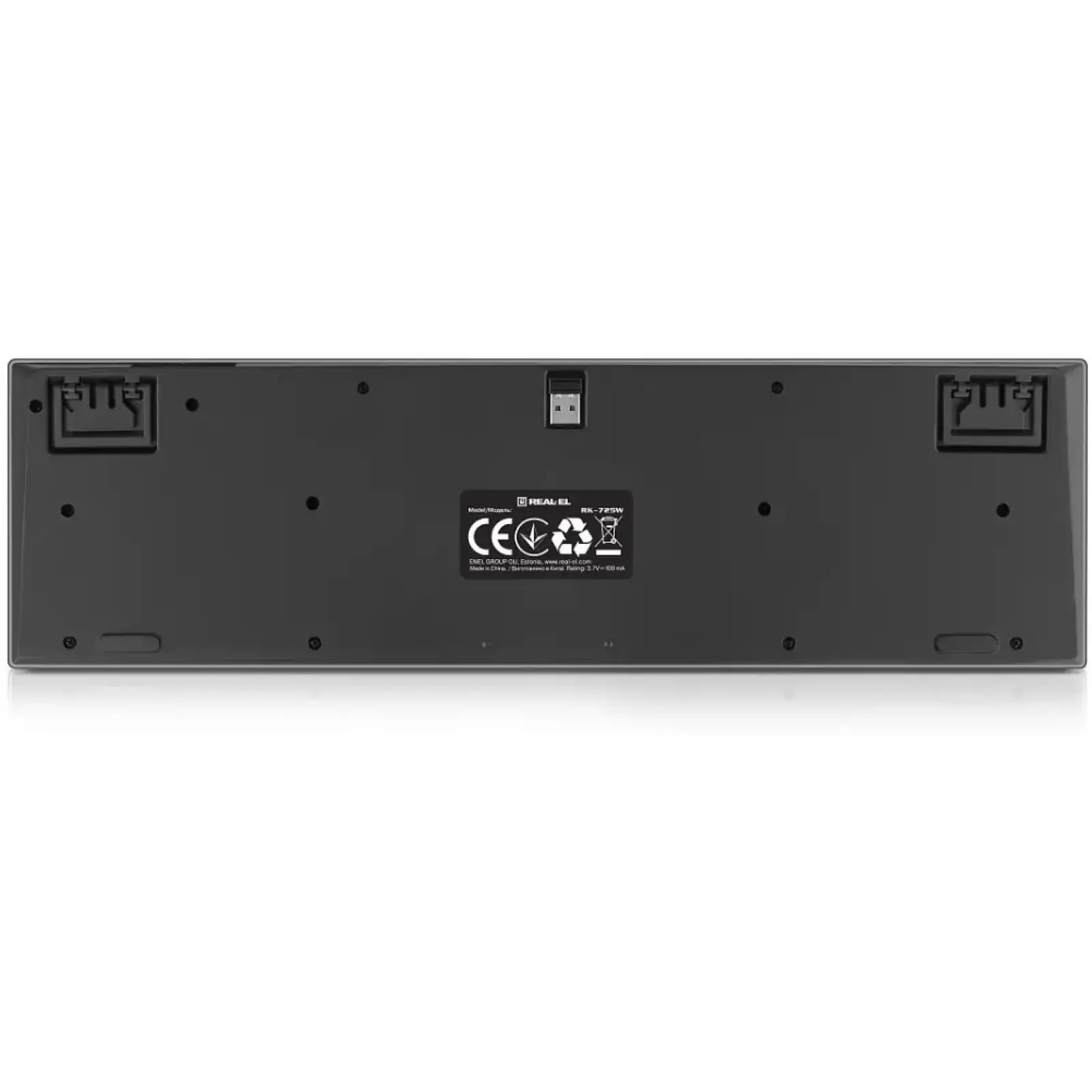 Клавиатура беспроводная REAL-EL RK-725W Black UA