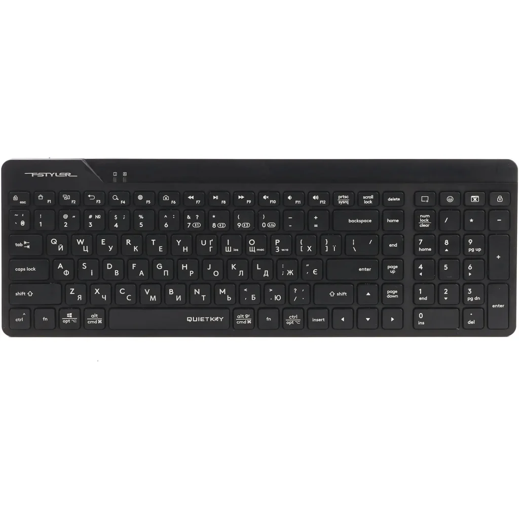 Клавіатура бездротова A4Tech FBK23 AS Black UA