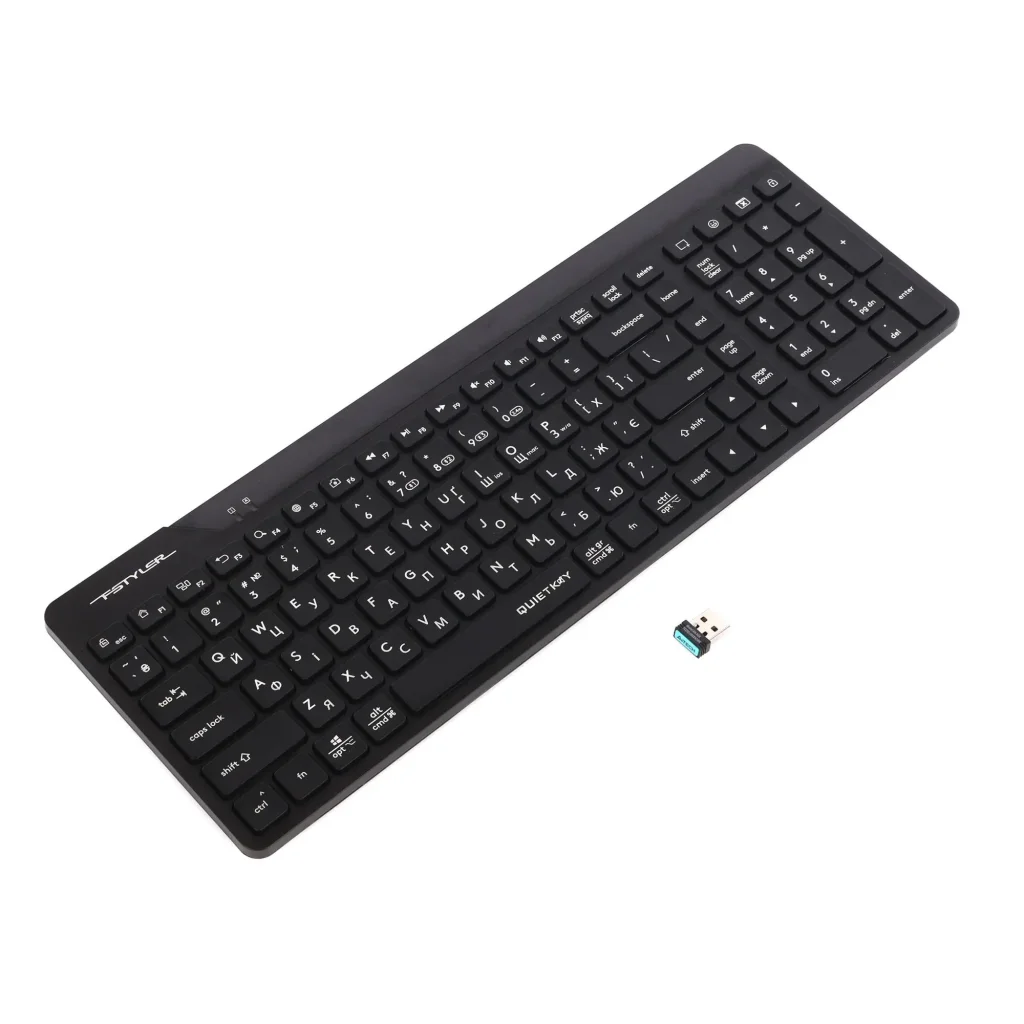 Клавіатура бездротова A4Tech FBK23 AS Black UA