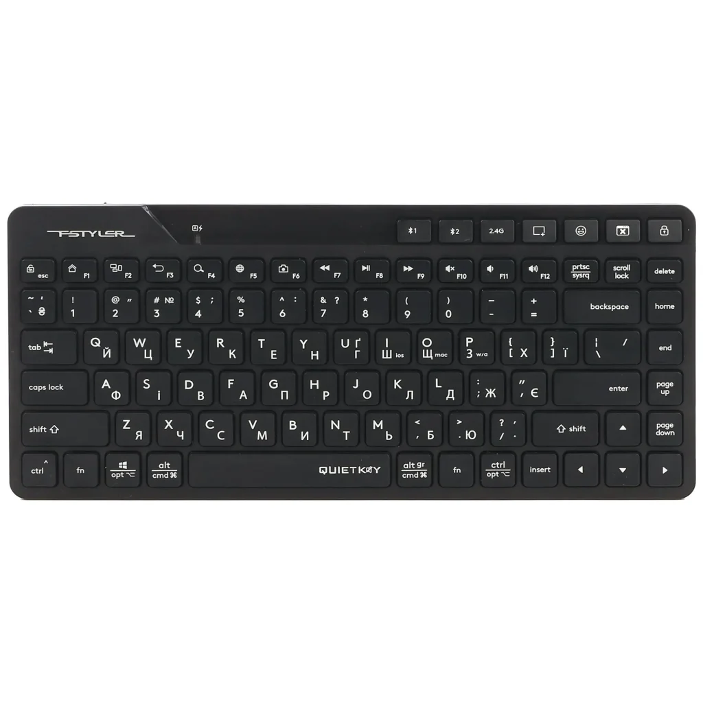 Клавіатура бездротова A4Tech FBK26C AS Black UA