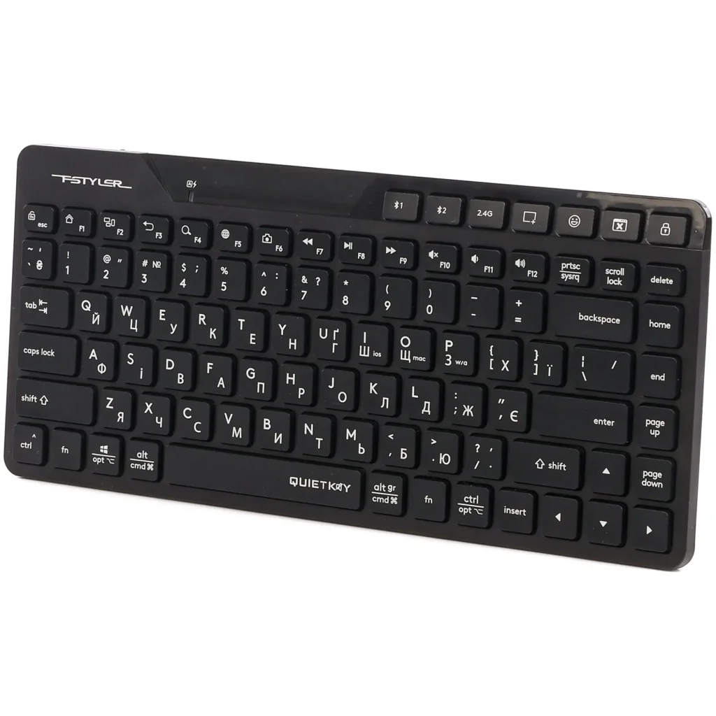 Клавіатура бездротова A4Tech FBK26C AS Black UA
