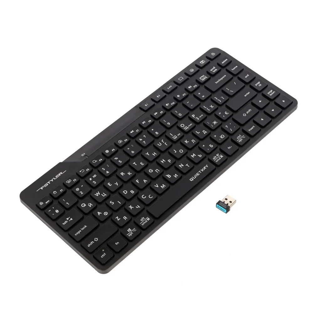 Клавіатура бездротова A4Tech FBK26C AS Black UA