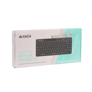 Клавіатура бездротова A4Tech FBK26C AS Black UA
