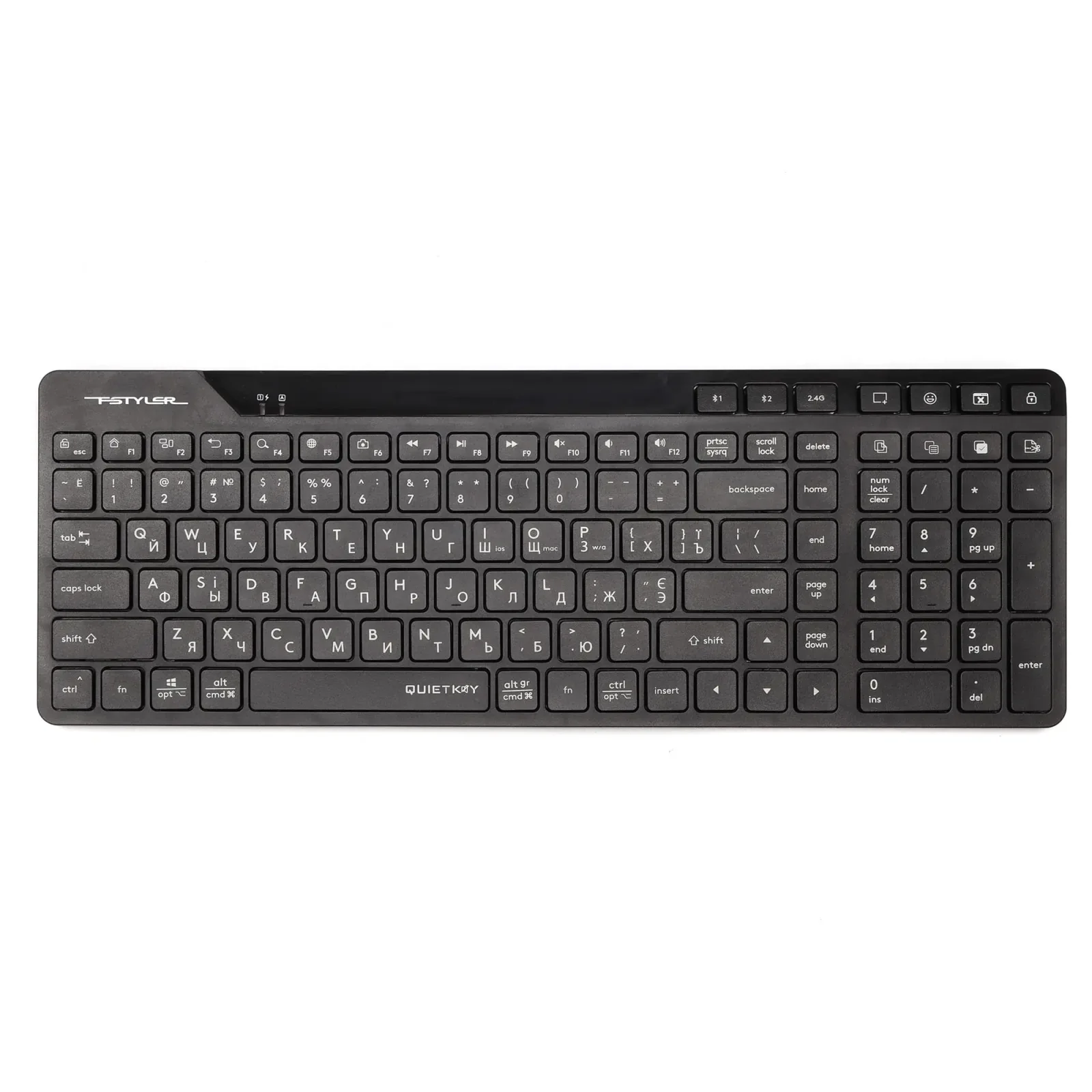Клавиатура беспроводная A4Tech FBK27C AS Black UA