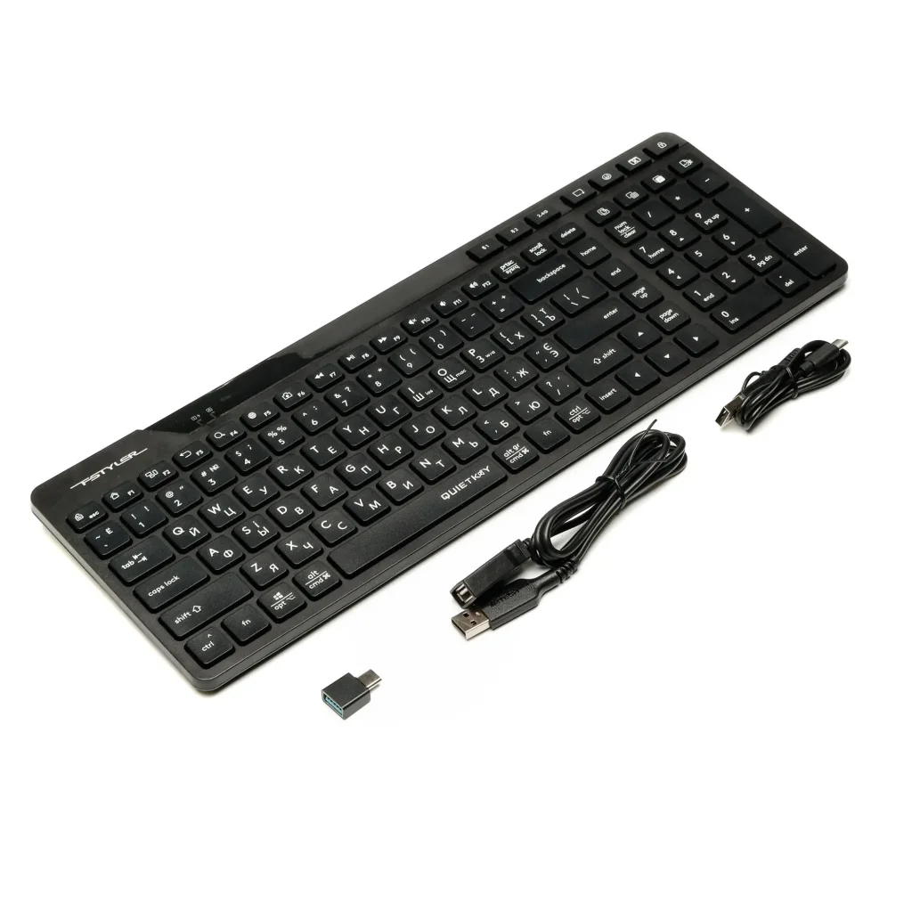 Клавіатура бездротова A4Tech FBK27C AS Black UA