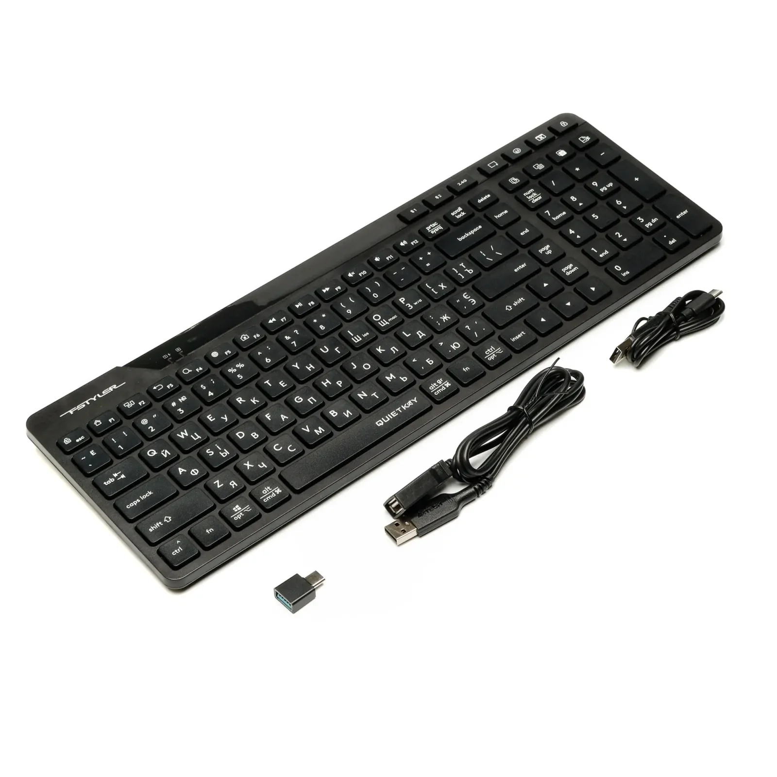 Клавиатура беспроводная A4Tech FBK27C AS Black UA