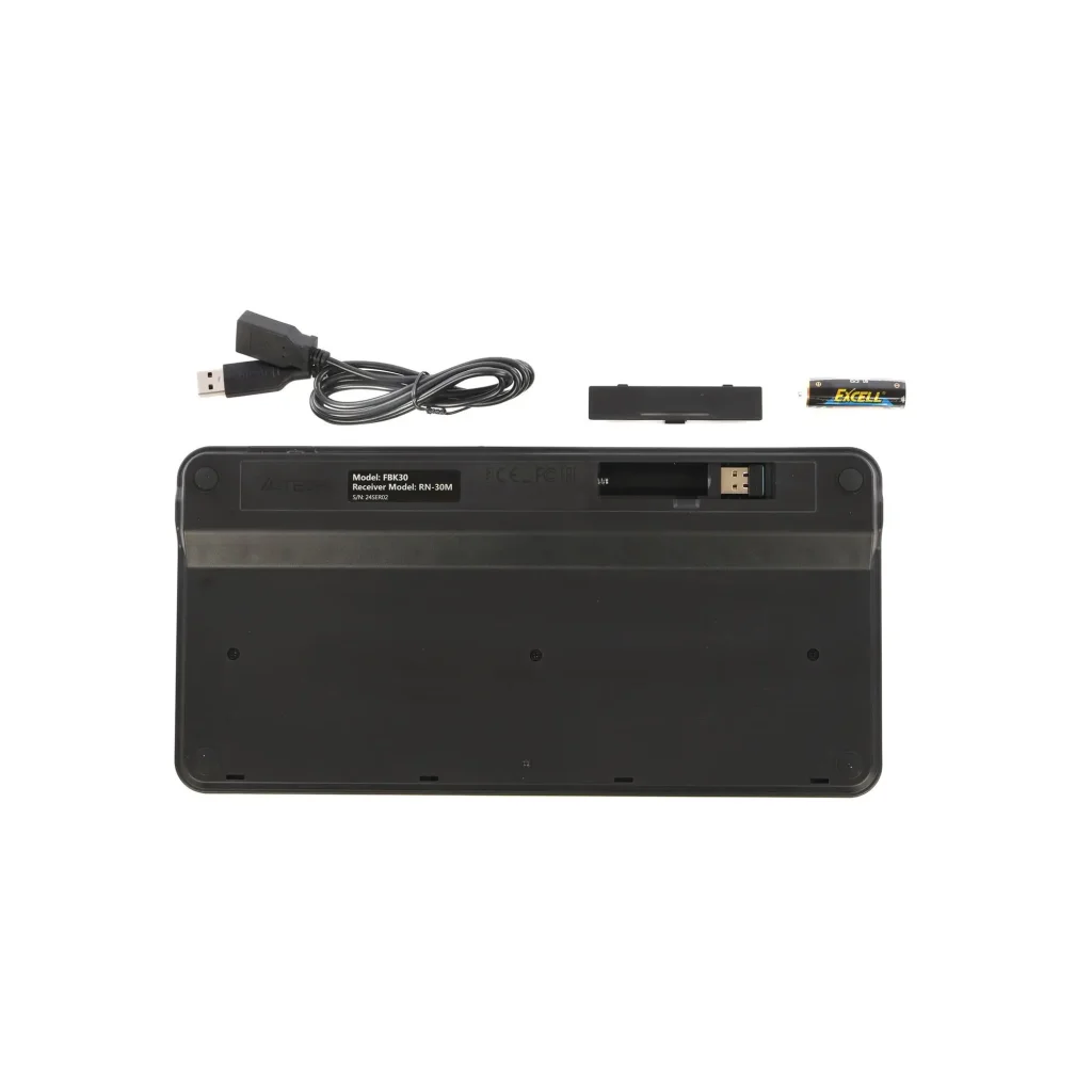 Клавіатура бездротова A4Tech FBK30 Black UA