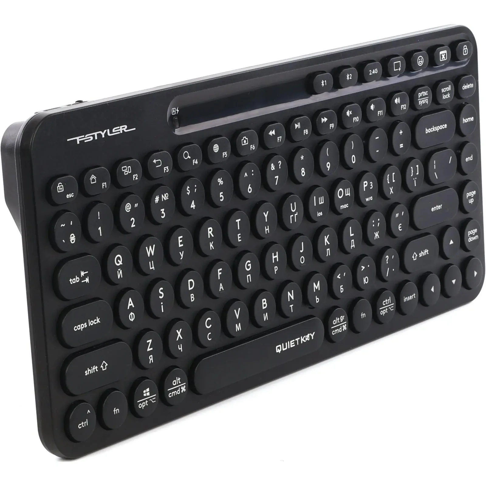 Клавіатура бездротова A4Tech FBK36C AS Black UA