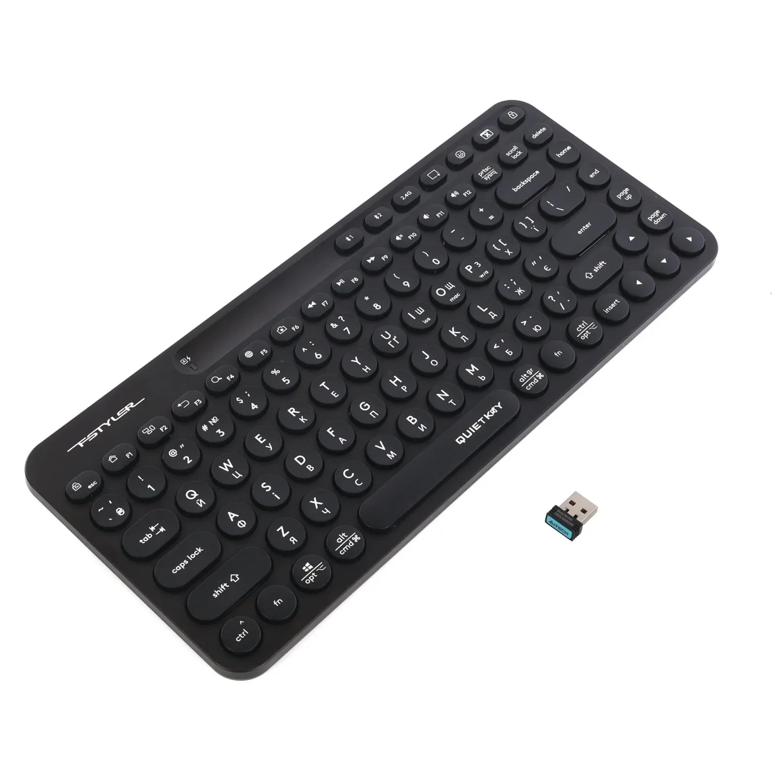 Клавіатура бездротова A4Tech FBK36C AS Black UA