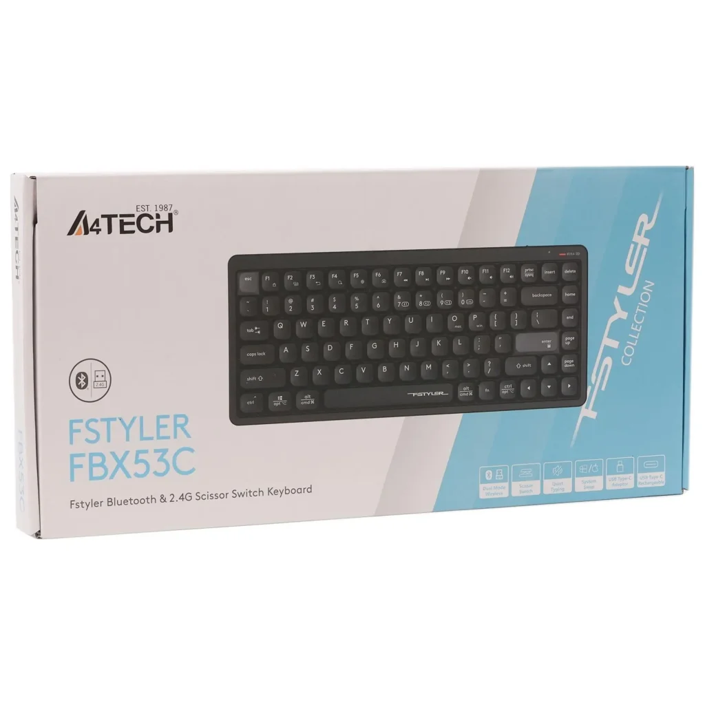 Клавиатура беспроводная A4Tech FBX53C Black UA