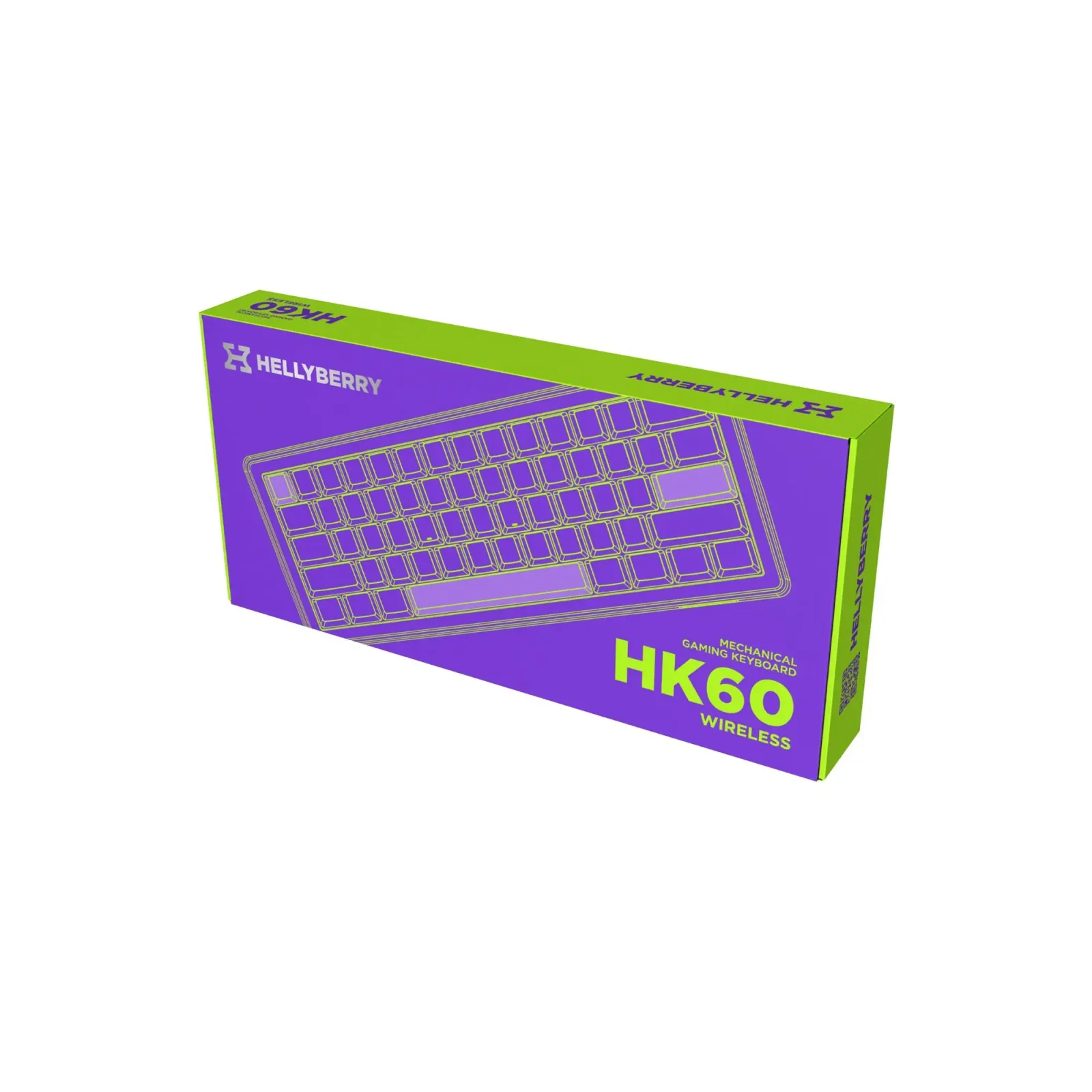 Клавиатура беспроводная Hator Hellyberry HK60 Wireless White-Violet UA