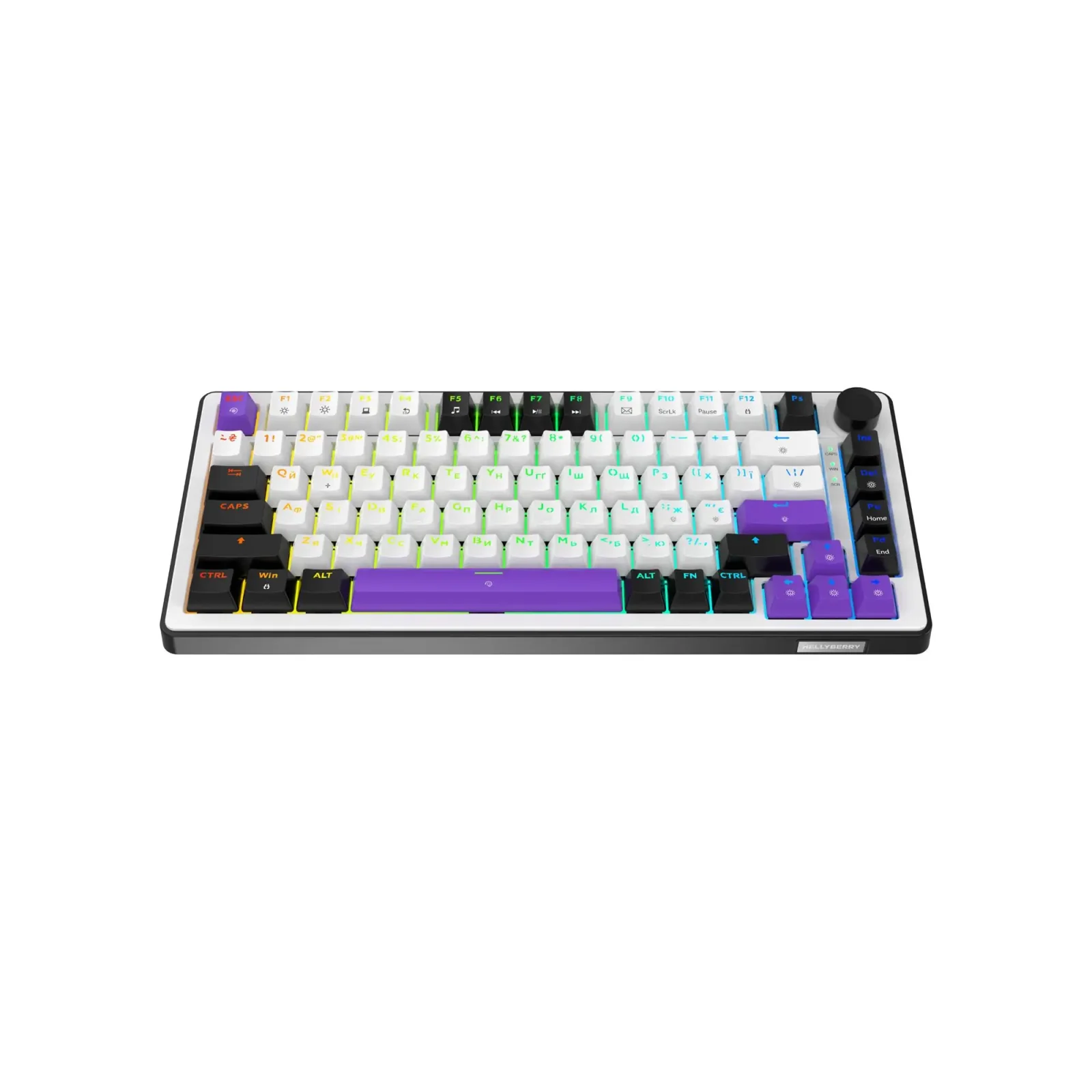 Клавиатура Hator Hellyberry HK75 White/Violet UA