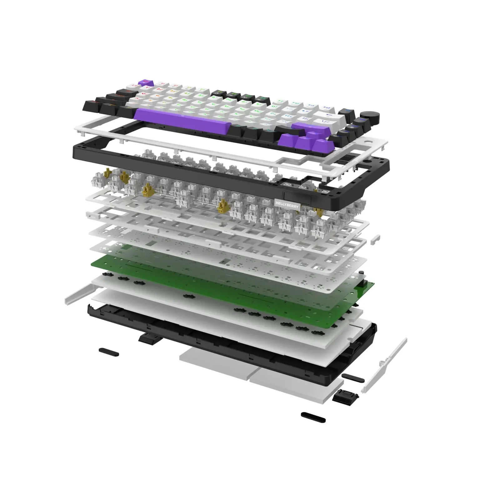 Клавиатура Hator Hellyberry HK75 White/Violet UA