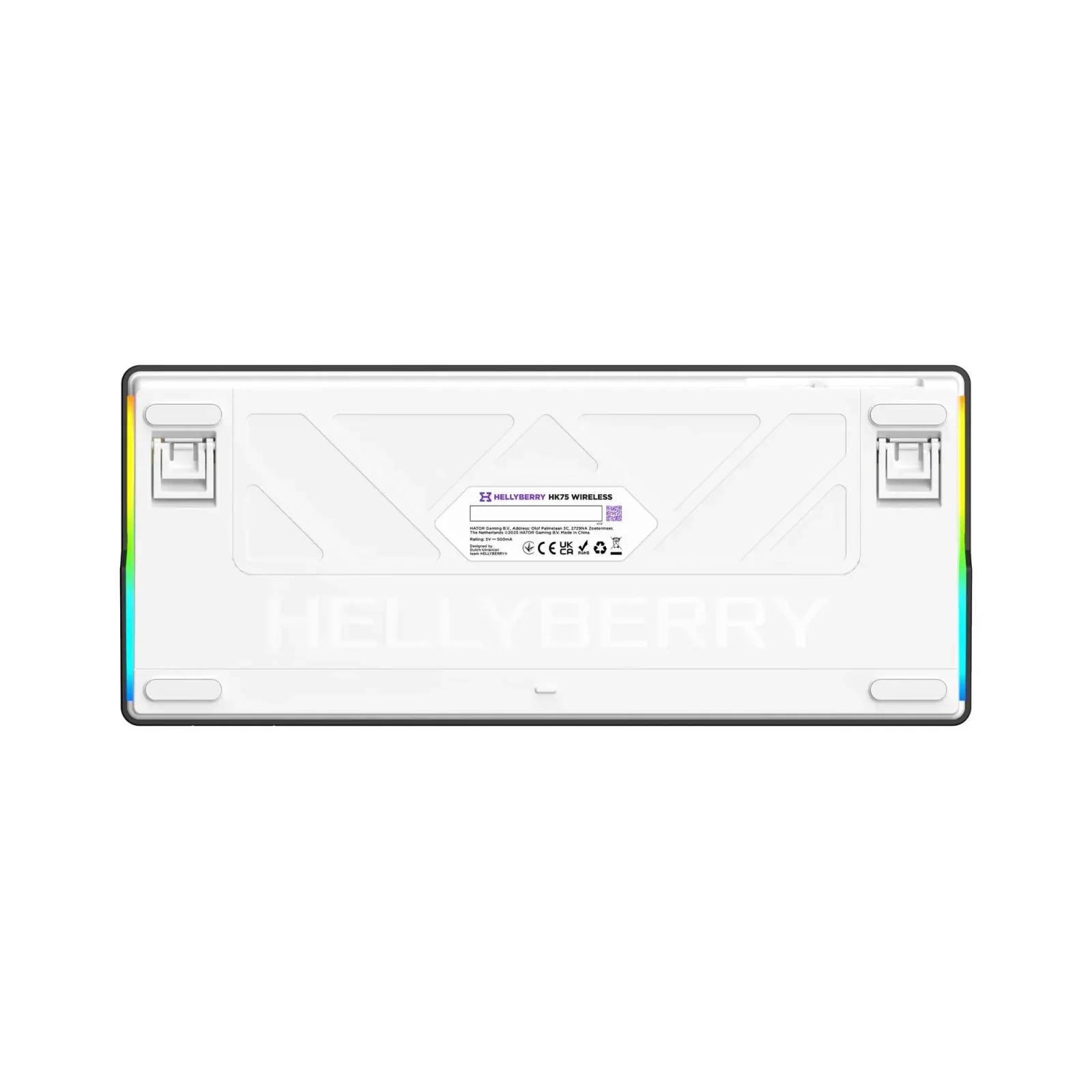 Клавиатура беспроводная Hator Hellyberry HK75 Wireless White-Violet UA