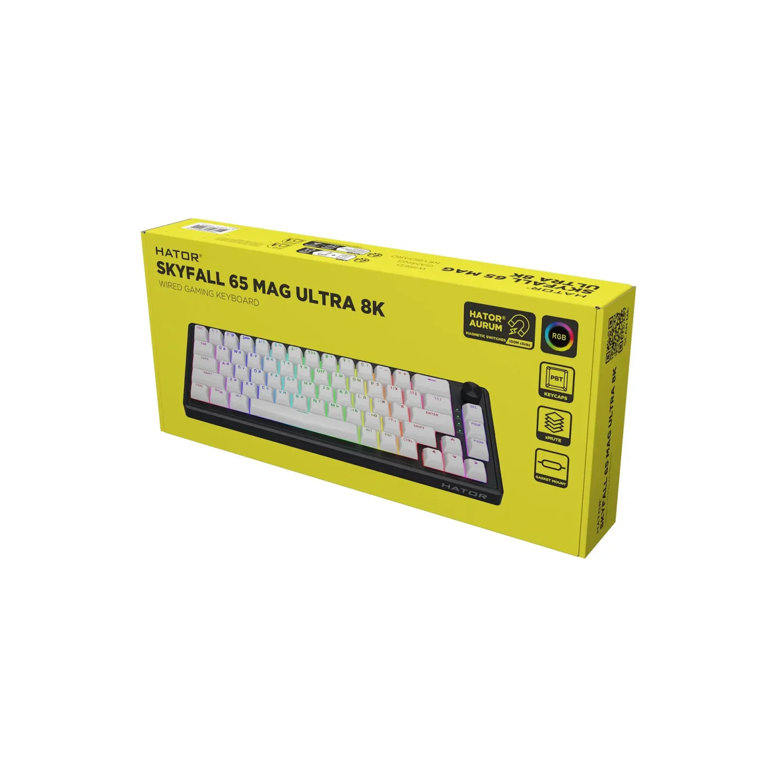 Клавиатура Hator Skyfall 65 MAG Ultra 8K Black/White (HTK1860UA) UA