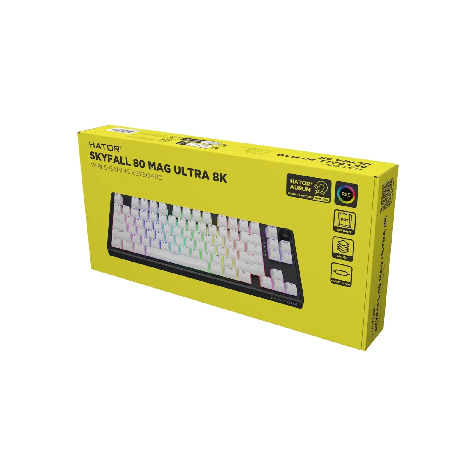 Клавіатура бездротова Hator Skyfall 80 MAG Ultima 8K Wireless Black-Black (HTK1880UA) UA