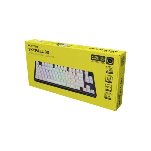 Клавіатура бездротова Hator Skyfall 80 Wireless Black-White (HTK3180UA) UA
