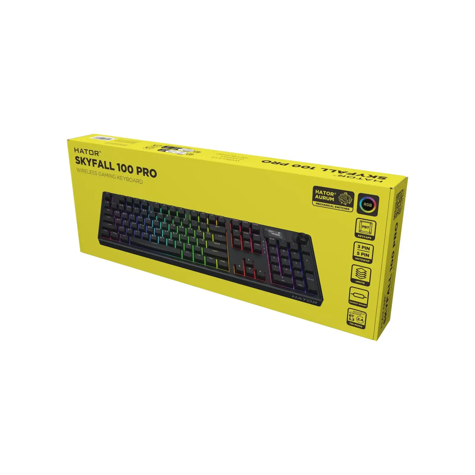 Клавиатура беспроводная Hator Skyfall 100 Pro Wireless Black (HTK4101UA) UA