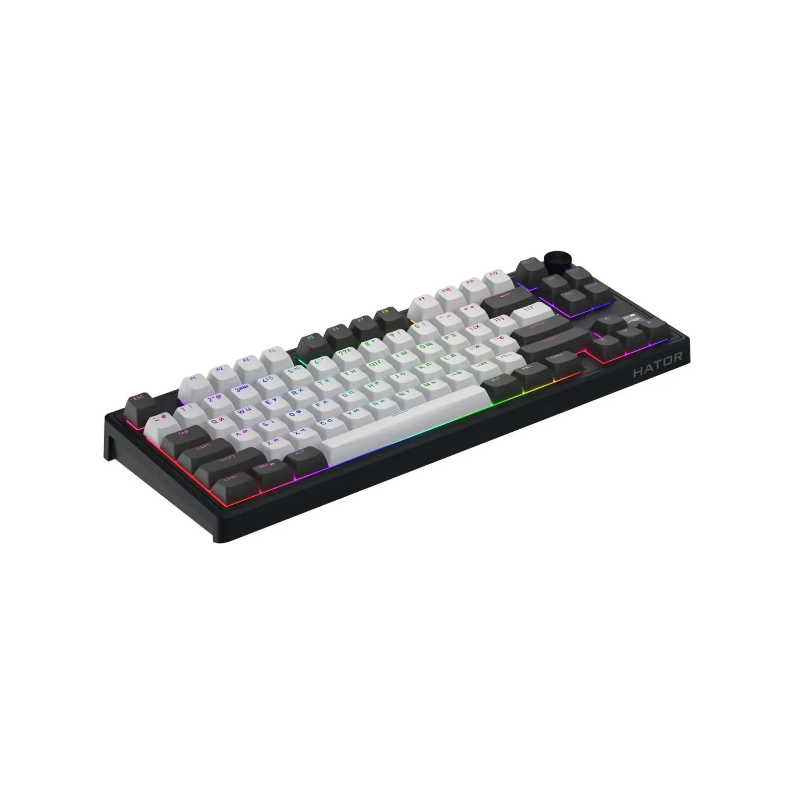 Клавіатура бездротова Hator Skyfall 80 Wireless Grey-Black (HTK4180UA) UA