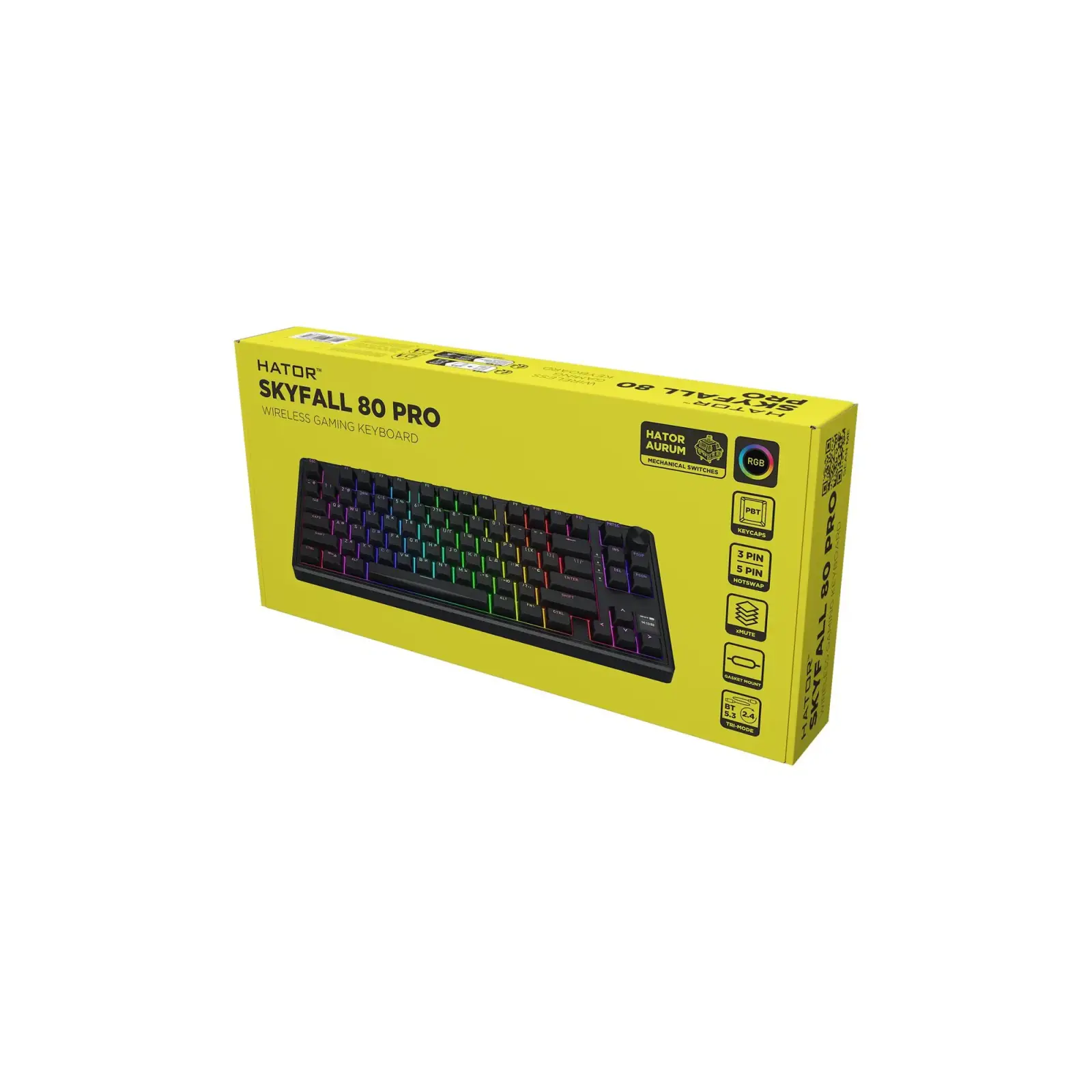 Клавиатура беспроводная Hator Skyfall 80 Pro Wireless Black (HTK4181UA) UA