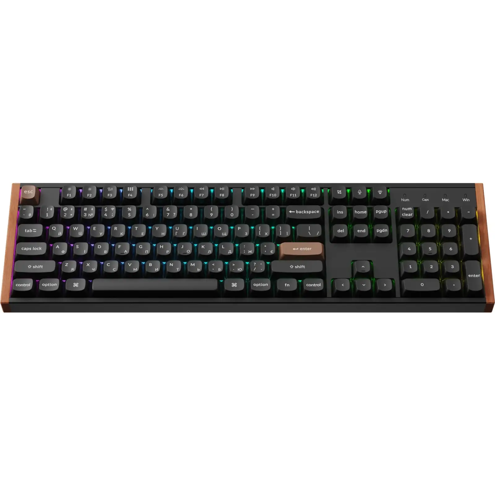 Клавиатура беспроводная Keychron K10 HE Magnetic Switch Black RGB (K10H-F1-UA) UA