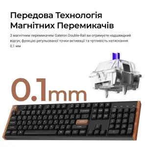 Клавиатура беспроводная Keychron K10 HE Magnetic Switch Black RGB (K10H-F1-UA) UA