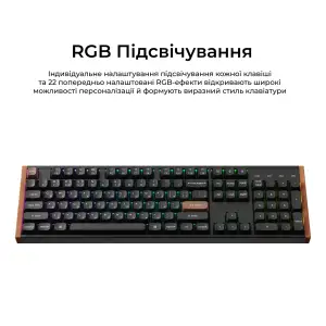 Клавиатура беспроводная Keychron K10 HE Magnetic Switch Black RGB (K10H-F1-UA) UA