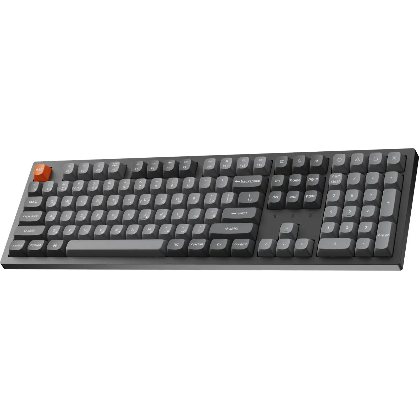 Клавіатура бездротова Keychron K10 Max Keychron Super Banana Switch Black RGB (K10M-H4-UA) UA