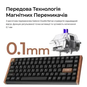 Клавиатура беспроводная Keychron K2 HE Magnetic Switch Black RGB (K2H-F1-UA) UA