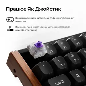 Клавиатура беспроводная Keychron K2 HE Magnetic Switch Black RGB (K2H-F1-UA) UA