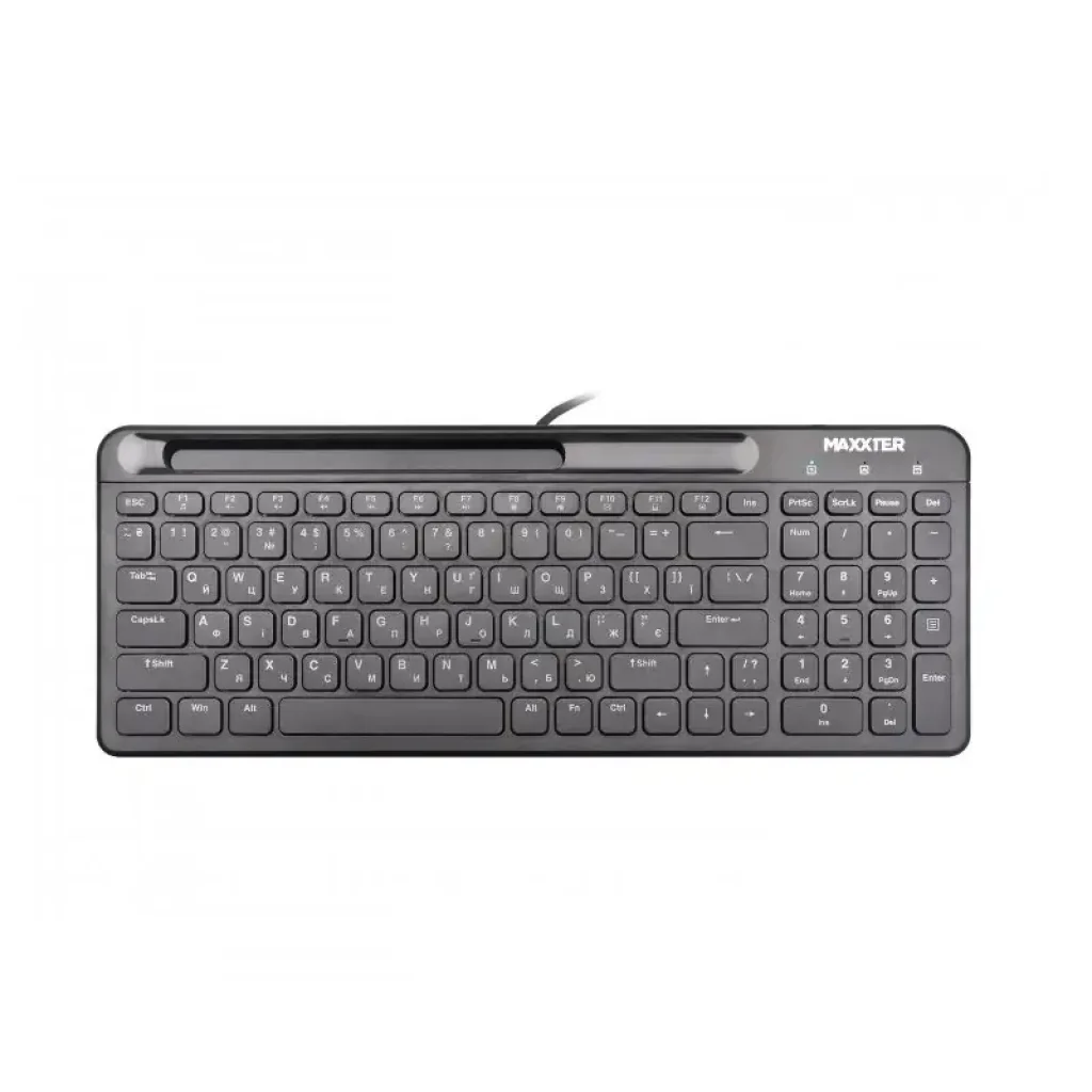 Клавiатура Maxxter KB-01B-UA Black UA