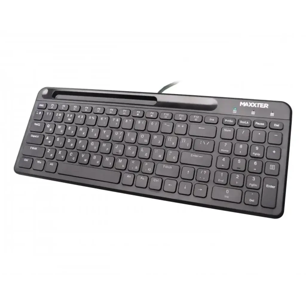 Клавiатура Maxxter KB-01B-UA Black UA