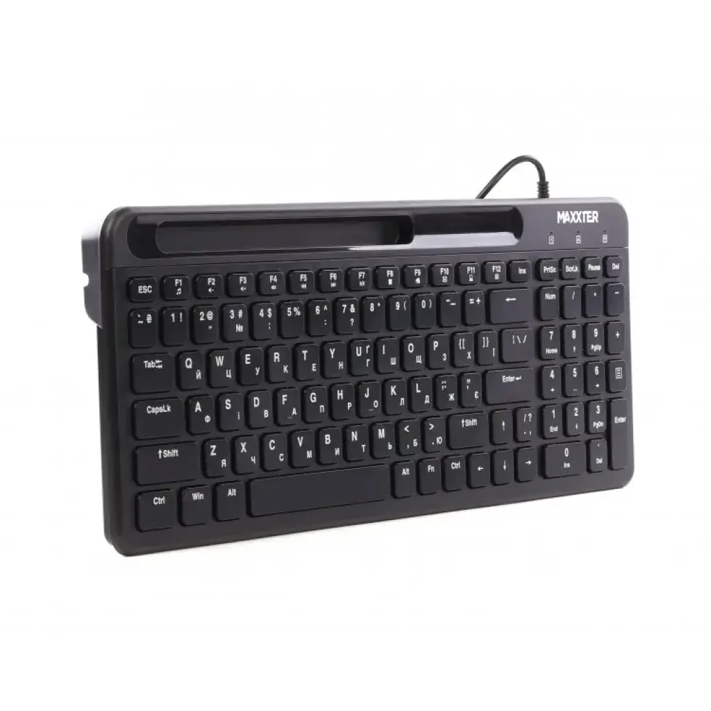 Клавiатура Maxxter KB-01B-UA Black UA