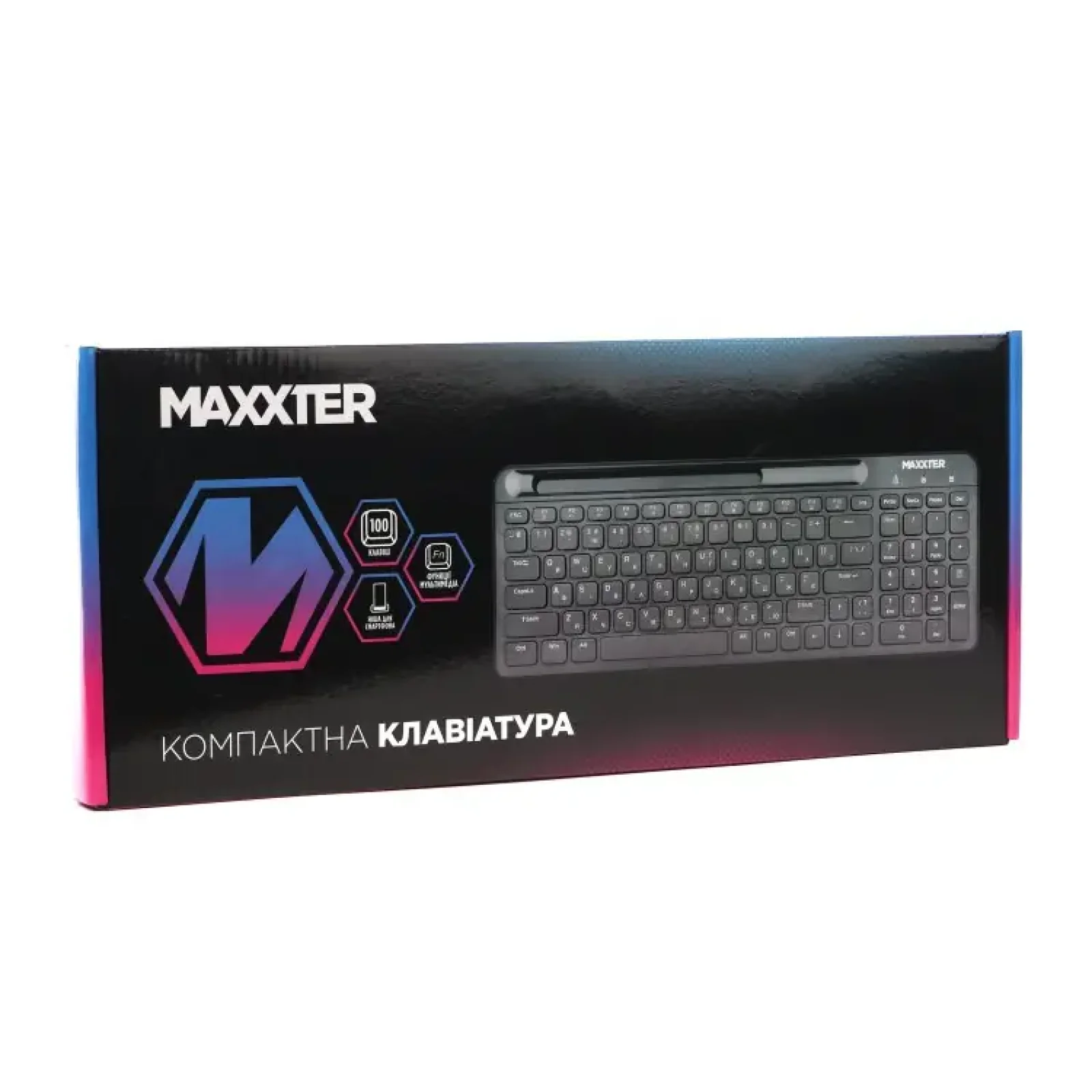 Клавиатура Maxxter KB-01B-UA Black UA