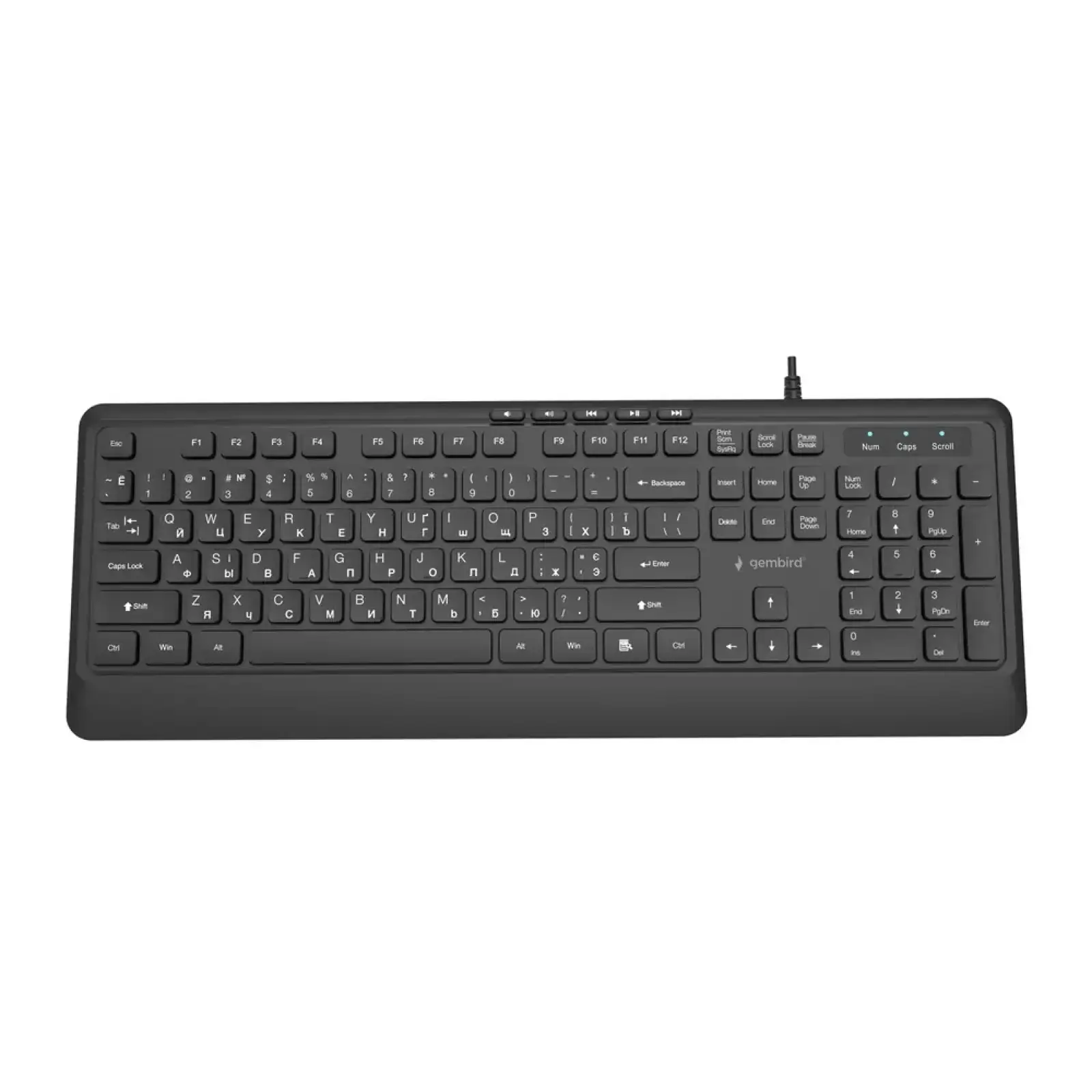 Клавіатура Gembird KB-MCH-05-CYRL Black UA