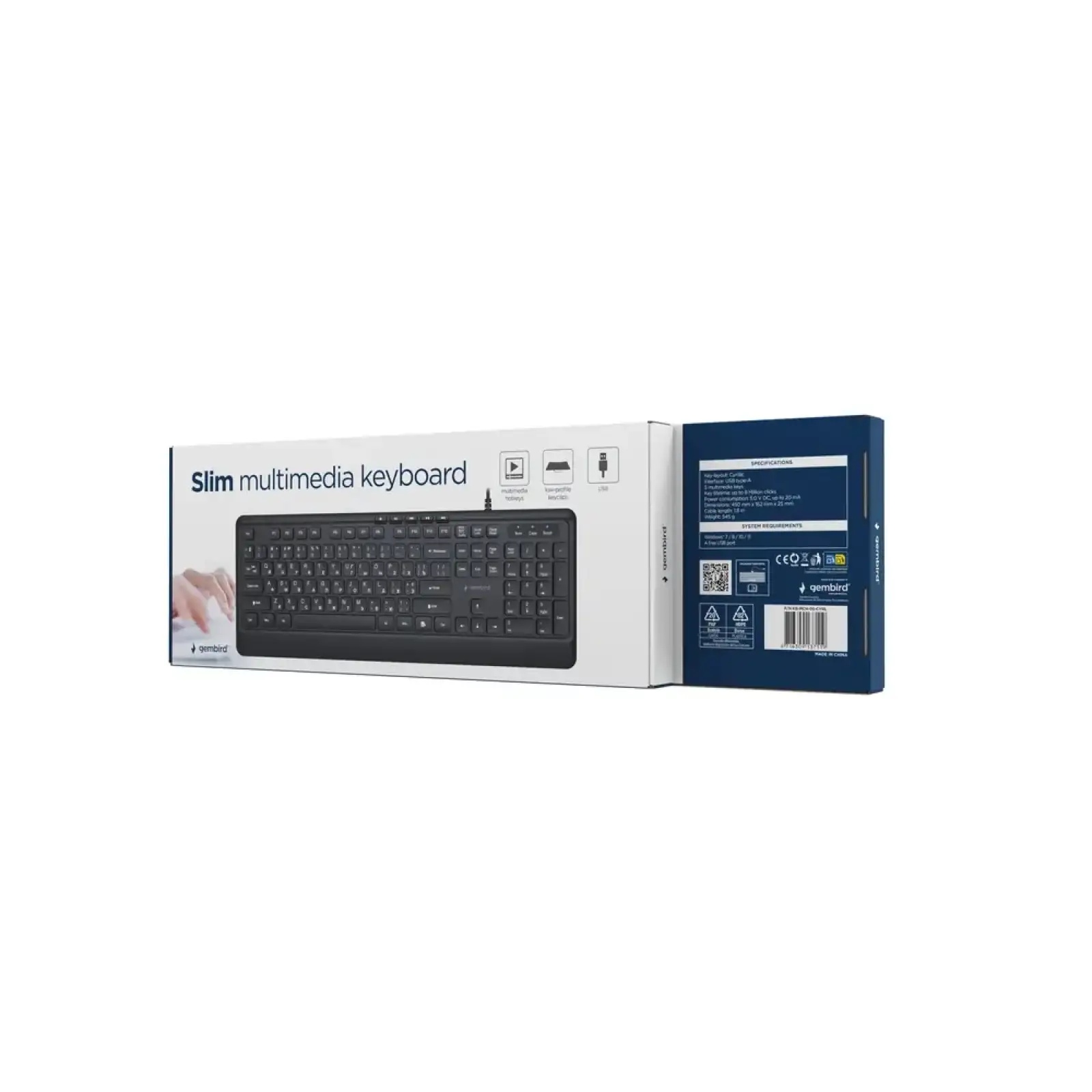 Клавіатура Gembird KB-MCH-05-CYRL Black UA