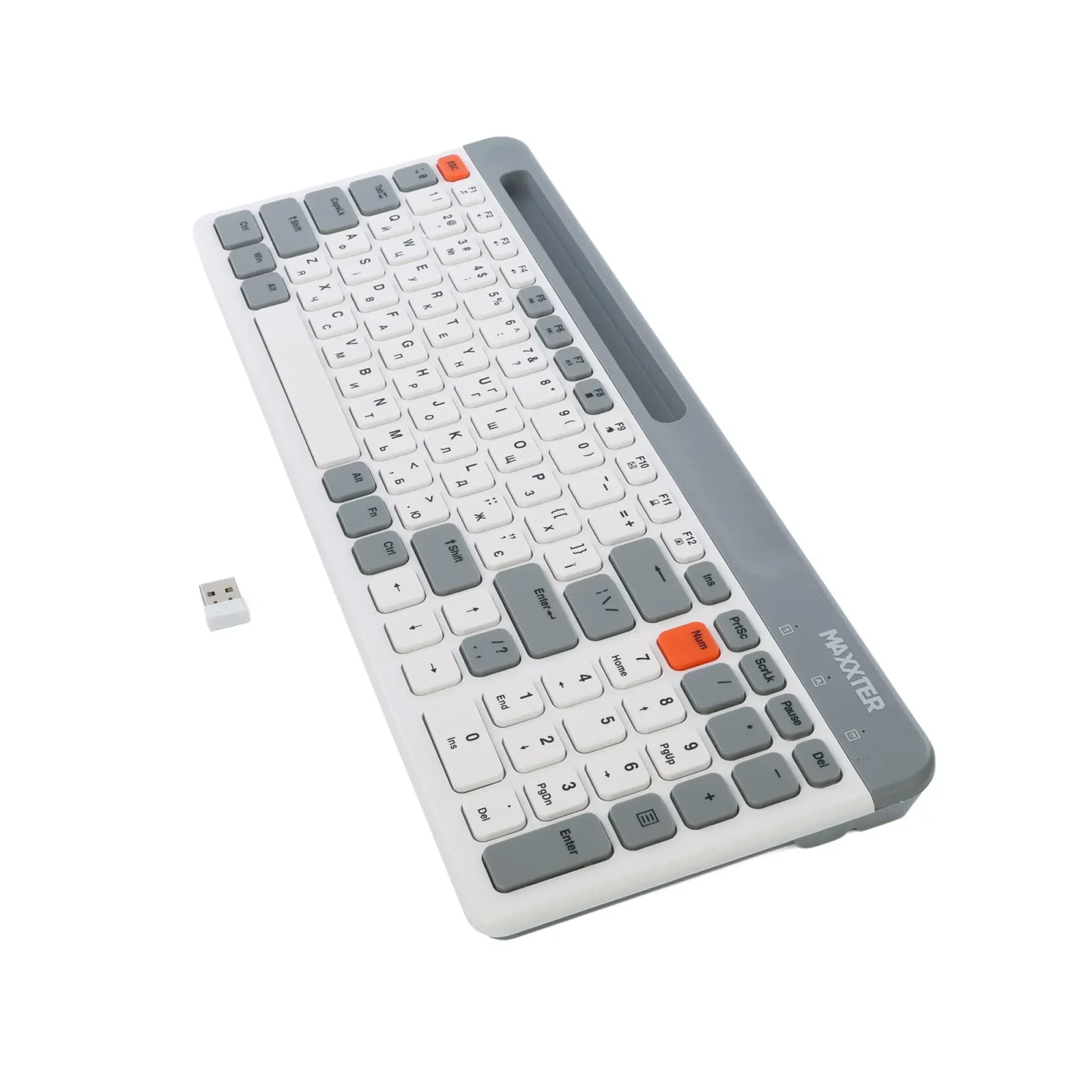 Клавiатура бездротова Maxxter KBW-02G-UA UA