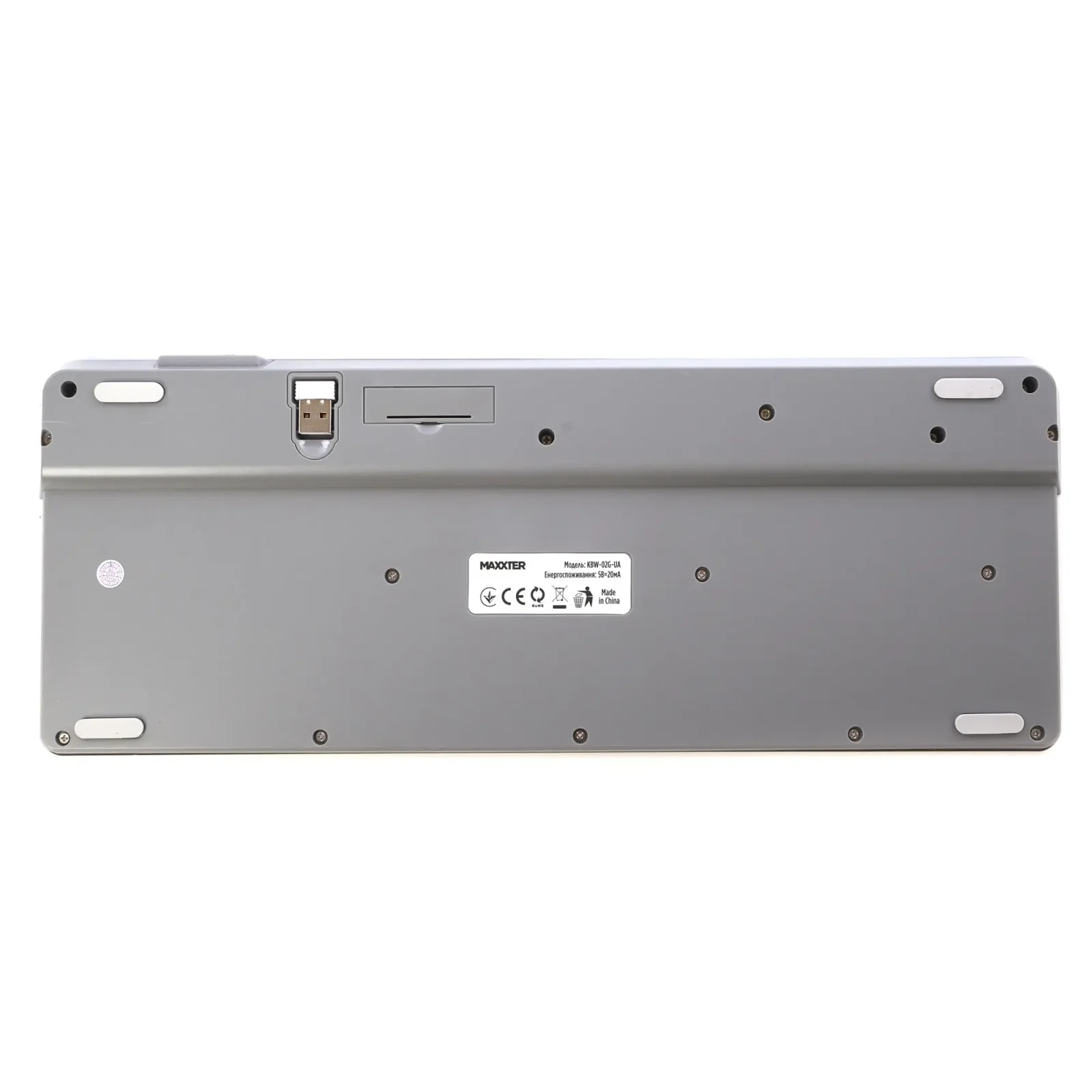 Клавiатура бездротова Maxxter KBW-02G-UA UA