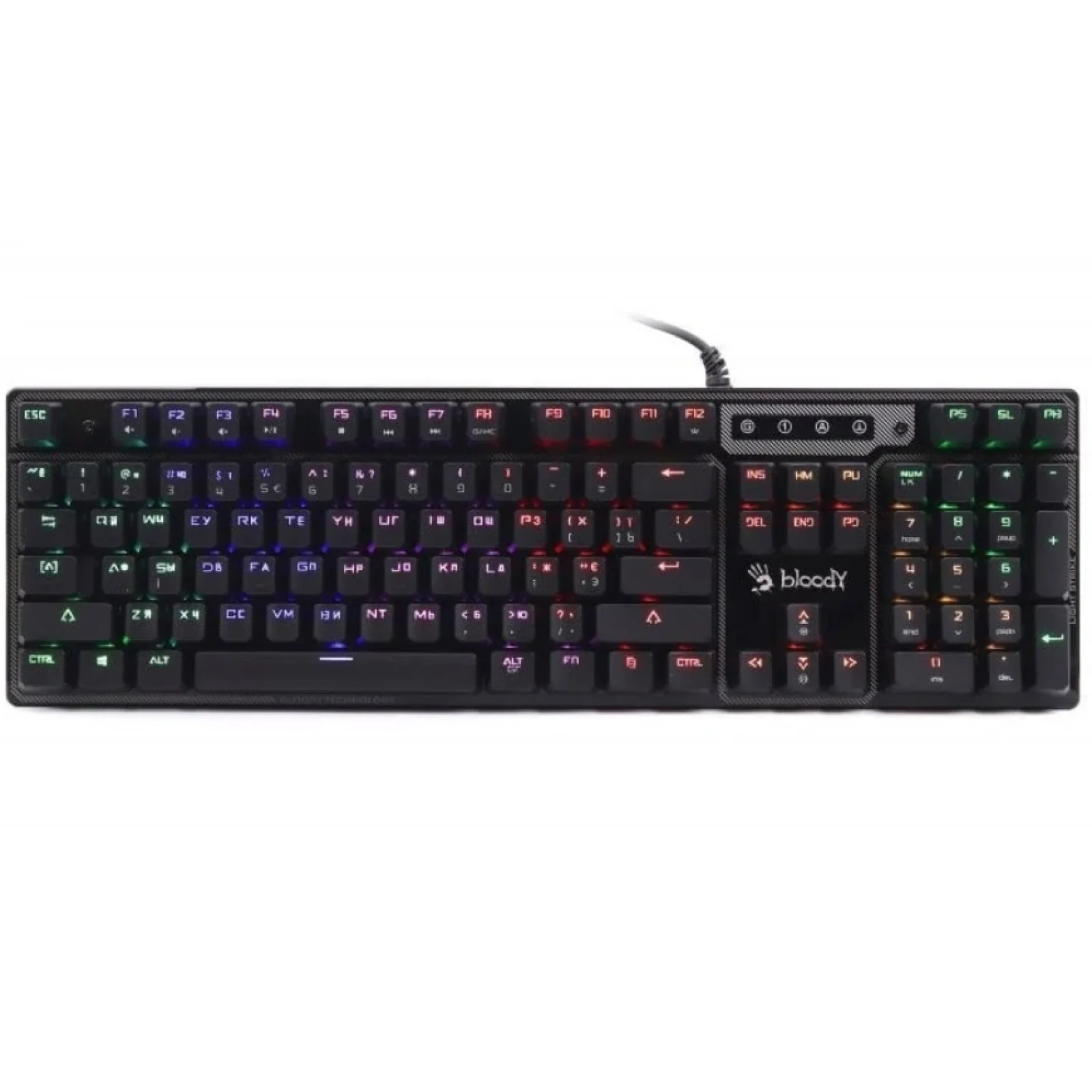 Клавіатура A4Tech B750N Bloody Black USB, B750N Bloody (Black) UA