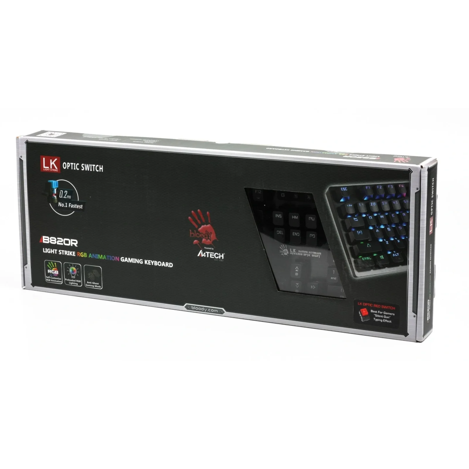 Клавиатура A4Tech Bloody B820R Red SW Black, B820R Bloody (Black) Red SW UA