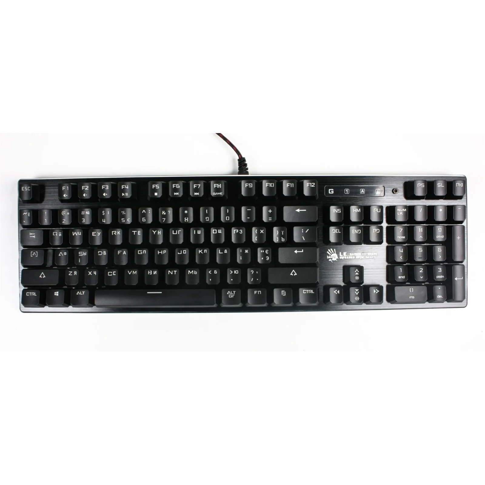 Клавиатура A4Tech Bloody B820R Red SW Black, B820R Bloody (Black) Red SW UA