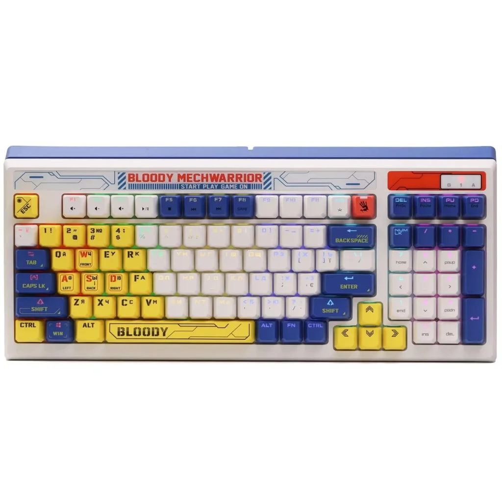 Клавіатура A4Tech Bloody B950 RGB Warrior Blue, B950 RGB (Warrior Blue) UA