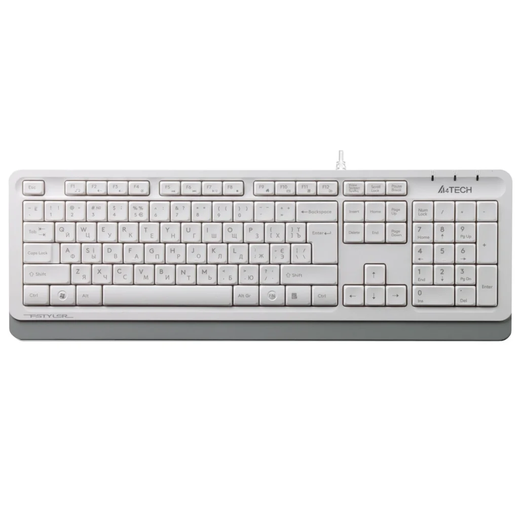 Клавіатура A4Tech FK10 White USB, FK10 (White) UA
