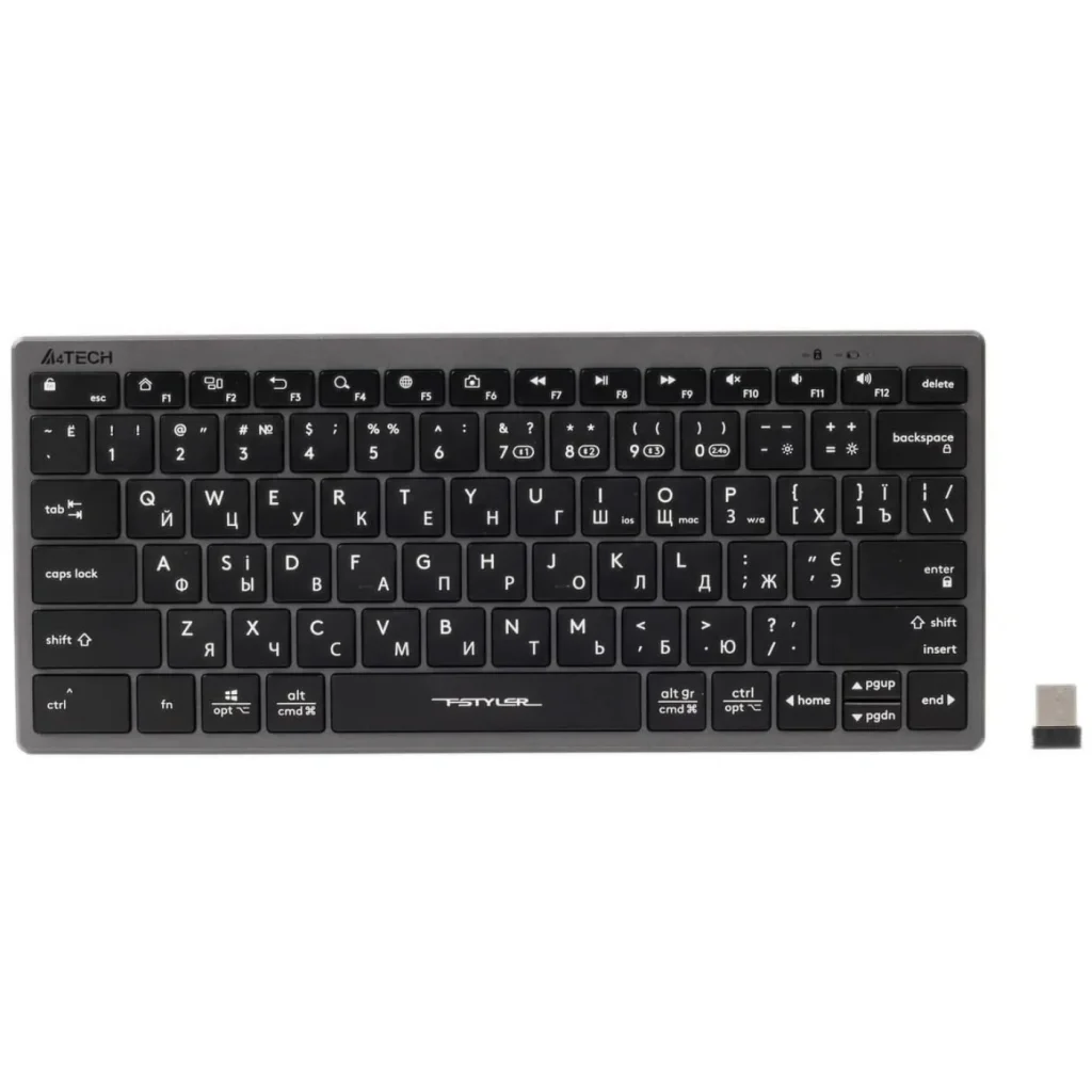 Клавиатура A4Tech Fstyler FBX51C Grey, FBX51C (Grey) UA