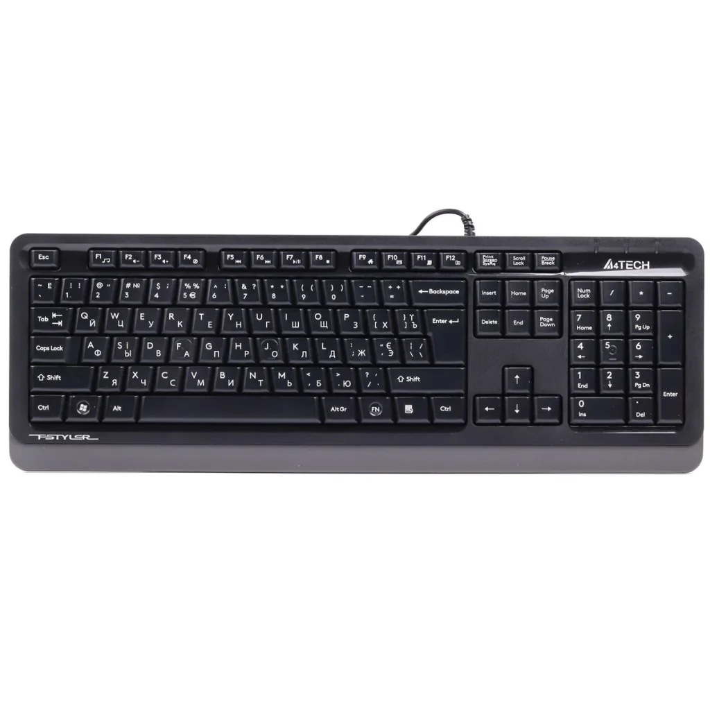 Клавіатура A4Tech Fstyler FKS10 Grey USB, FKS10 (Grey) UA
