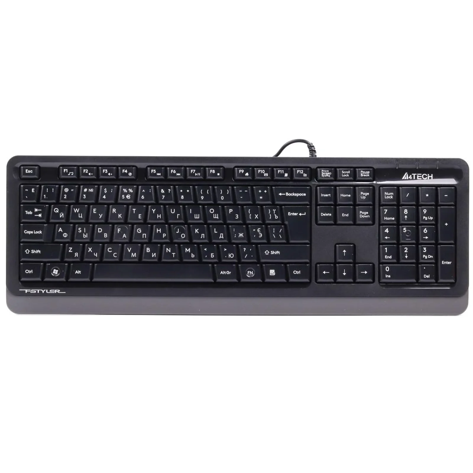 Клавіатура A4Tech Fstyler FKS10 Grey USB, FKS10 (Grey) UA