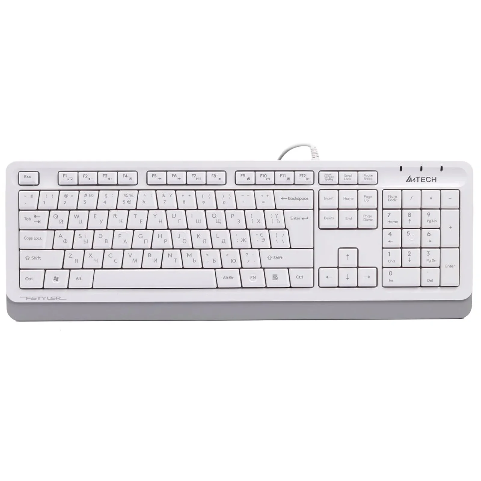 Клавиатура A4Tech Fstyler FKS10 White USB, FKS10 (White) UA