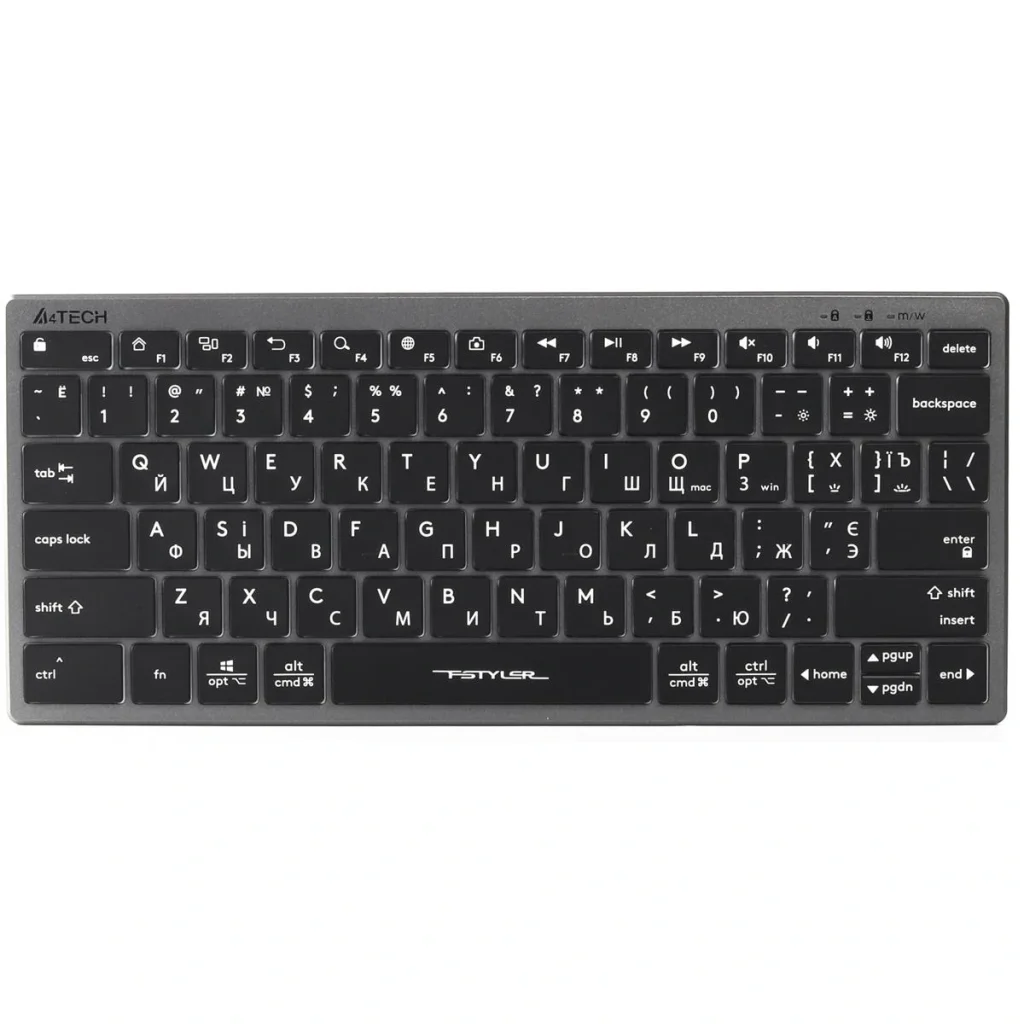Клавіатура A4Tech Fstyler FX61 Grey, FX61 USB (Grey) UA